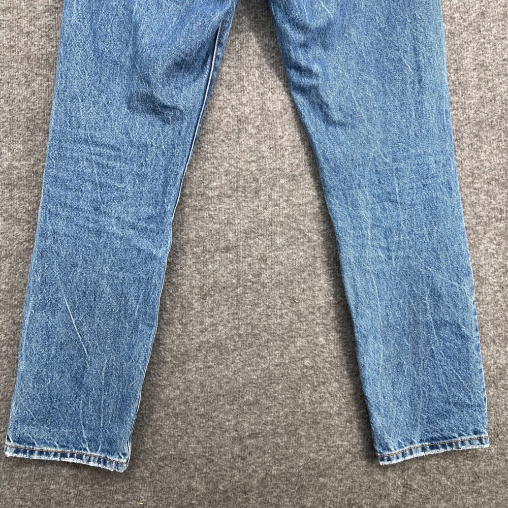 Levis 501 Original Fit Jeans Womens Medium Wash Blue Straight Leg Cotton Denim - Picture 7 of 15